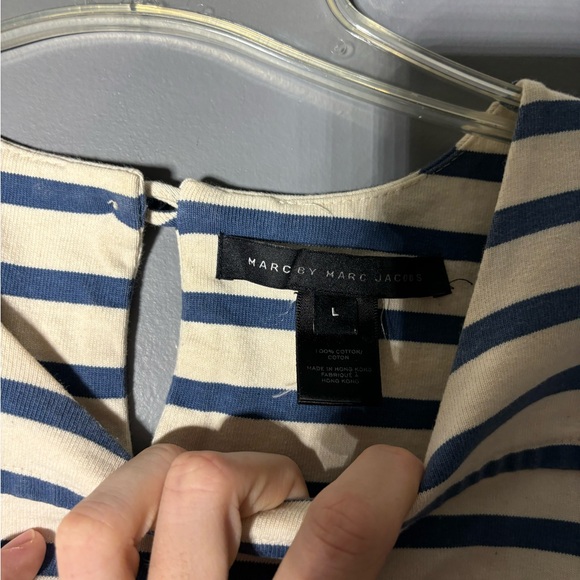 Marc by Marc Jacobs Cotton Striped Shift Dress Womens Size Large - Picture 3 of 3